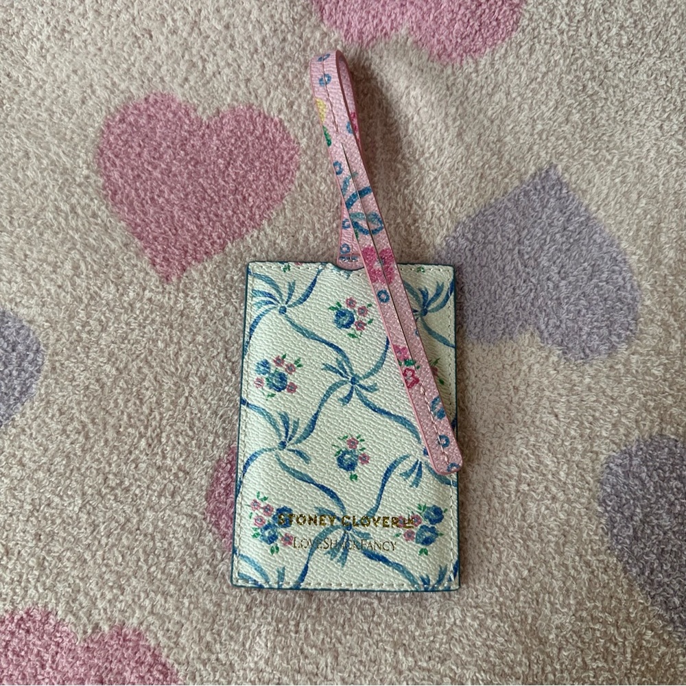 Stoney Clover Lane xLoveshackfancy Blue Ribbon Luggage Tag